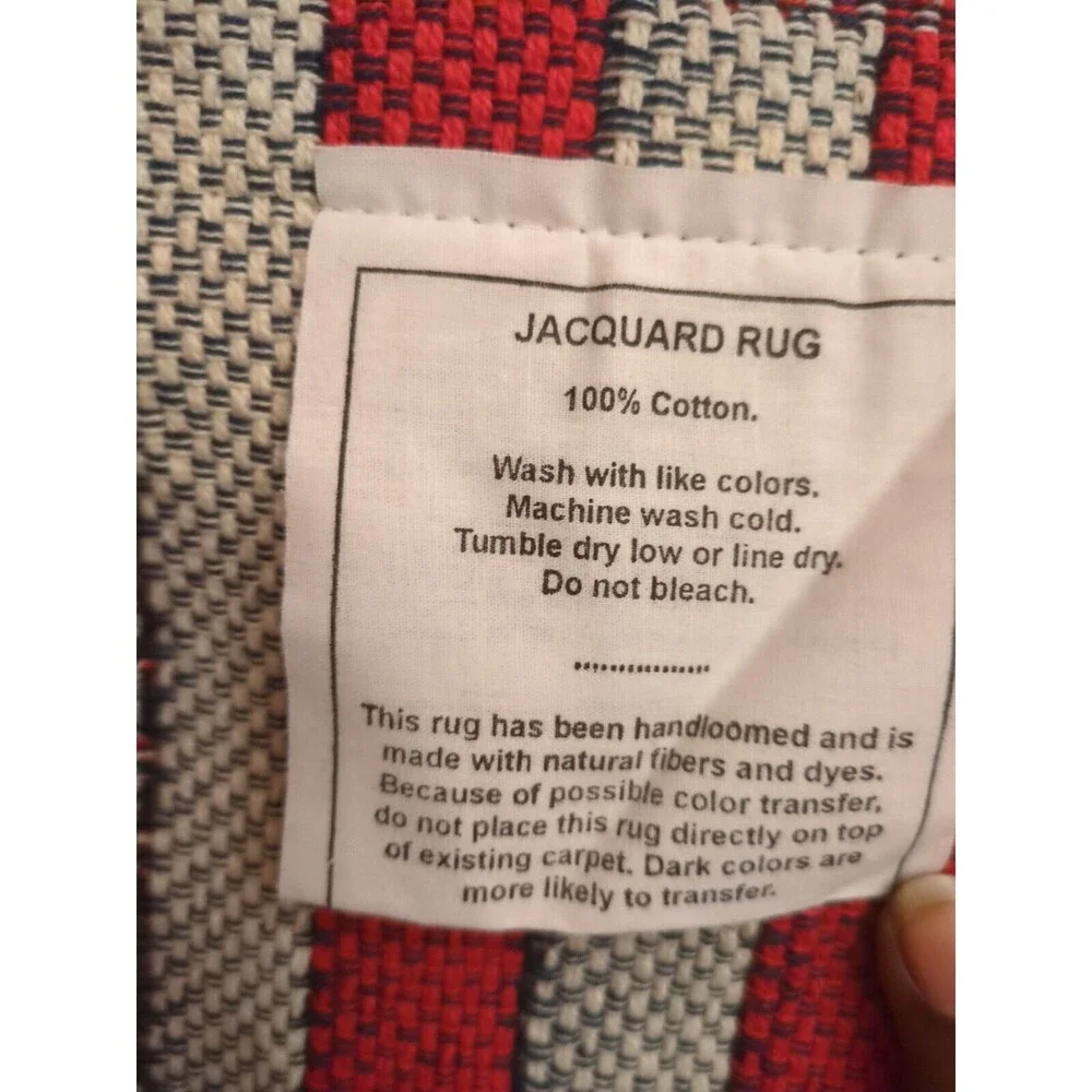 American Flag Jacquard USA PRINT Partriotic Rug 19